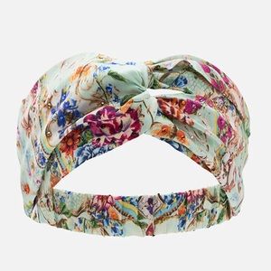 CAMILLA *Honey Honey* seafoam green silk floral woven twist boho headband